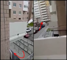 О как чуваку пердак рвёт! Стандартная ситуация, квартира второго этажа над подъездом часто не имеет балкона. А то что он называет балконом - это козырёк подъезда.