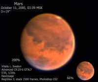 Чтобы раз и навсегда закрыть вопрос: "а-ракеты-небыло-где-двигатели".
Вот это - станция "Скайлэб":

А вот это - запуск станции "Скайлэб" ракетой - носителем "Сатурн-5":

10 секунд до старта на 4-29.
Станция "Скайлэб" была запущена 14 мая 1973-го года и сошла с орбиты 11 июля 1979-го года. При массе 77,111 тонн она являлась крупнейшим объектом, выведенным на орбиту после лунных миссий и вплоть до запуска шаттла "Колумбия" 12 апреля 1981 года. Размеры станции составляли 25.1х17х11 метров, средняя высота орбиты - 438 км.
Делаем несложный расчёт видимого размера: (25.1/438000)*206265"=11.8". Это соответствует видимому диаметру Марса , вот мы видим фотку в обычный домашний Celestron, подписан диаметр диска Марса - 19", т.е. видимые 12" станции не намного меньше, да?
 
Так вот, даже дураку понятно, что "Скайлэб" можно было 6 лет наблюдать на орбите в обычные любительские телескопы без всяких ухищрений, без всяких спецслужб! Желающие могли наблюдать как стыковки трёх "Аполлонов", так и расстыковки со станцией - время пуска было прекрасно известно, орбита - тоже.
Ежу понятно, что службы СССР вели радиоперехват трёх пилотируемых миссий на "Скайлэб" и принимали телеметрию. Для тех, кто в танке - рассматривался на самом высоком уровне вопрос стыковки "Союза" со станцией в продолжение программы "Союз-Аполлон", но был отложен по причине неготовности стыковочного адаптера.
Всё? Можно уже в конце концов вопрос по ракете-носителю "Сатурн-5" и её двигателям закрыть нахрен и перестать смотреть на старых маразматиков, которые рады уже тому, что доползают до туалета?