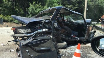 Авария дня. Тройное ДТП под Ялтой