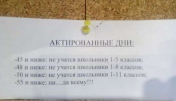 Дети из якутского села Русское Устье возвращаются из школы домой