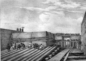 Логично, если бы я в таком событии участвовал - не пожалел бы парадный костюм-тройку. Да и не жалею, сколько всяких махин в костюмах строил, давно уже выработана манера не пачкаться о стены и свисающие кабели, туфли только в белой пыли. С другой стороны, глядя на великих зодчих прошлого надо соответствовать.