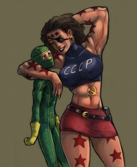 Вот еще Маза-Раша из Пинатьжопа 

Русская вики бедна на инфу, нашел только что она бывший агент КеГеБе, которая сидела в тюрьме, пока не съела свою сокамерницу. А теперь из-за вагинальной долбанутости сеет вокруг ад и содомию.