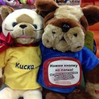 А у нас есть такая, Это Киска и Дружок, и правда поют, воообще прикольная штучка...