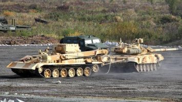 Бронированная ремонтно-эвакуационная машина БРЭМ-1  Лебедка