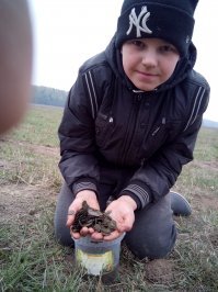 А это мы нашли с сыном.