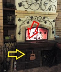 Сейчас попробую объяснить.
Посмотрите на первую фотографию!
Топка печи указана жёлтой стрелкой. А там, где горит огонь, внутри внизу, куда показывает красная стрелка, есть кольца, которые отодвигаются и внутрь образовавшегося отверстия ставится казан.
Кольца такие, как на второй фотографии.