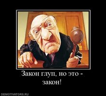 Глупость в ранге закона?