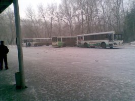 Когда автобус почуял весну.