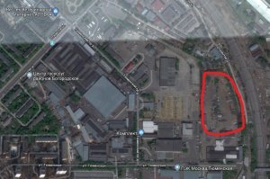 ищите стоянку внутри красного круга-квадрата