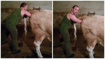 О перчатках походу ему забыли сказать!:)