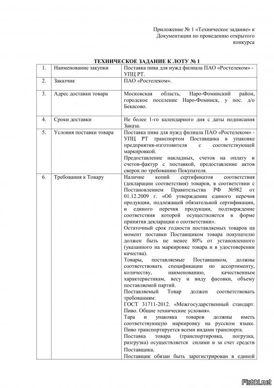 Ха, вот закупка прошлого года от Ростелекома

Я нашему отделу закупок предложил такую-же провести, для отдела ИТ - отказались, сволочи!:)