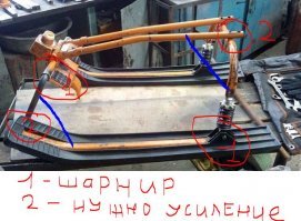 Я бы немножечко добавил усиления в конструкцию для надежности (выделил синим цветом):