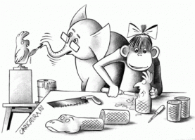 Мартышка и подарок