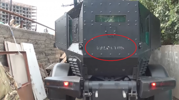 Может вы уже угомонитесь йопаные провокаторы? 
Ты бы хоть загуглил, что:
1. Это было название тестовое, на время испытаний. 
2. "Каратель", потому что он используется в анти ТЕРРОРИСТИЧЕСКИХ операциях.
3. С 2015 года используется окончательное название "Фалькатус".
Но нет же - надо ж, вам тварям, в муку набздеть, чтоб эффектней.