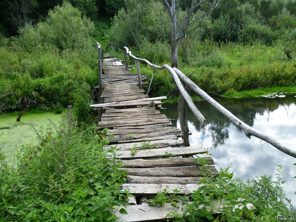 Картинки мостик через речку