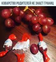 В детстве на ёлку вместе с игрушками и дождиками вешали конфеты в шикарных пышных обёртках, эти конфеты родители планировали на Новый Год разделить всем детям пришедшим в гости, а мы с братом потихоньку съели все эти конфеты, а что бы нам не дали люлей мы в эти обёртки завернули нарезанные кусочки чёрного хлеба (конфеты к стати были не очень то и вкусные), вечером конфеты были розданы и мы с братом после этого позора вместо конфет получали эти кусочки месяца три.