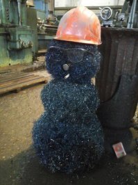 Суровый Челябинский снеговик