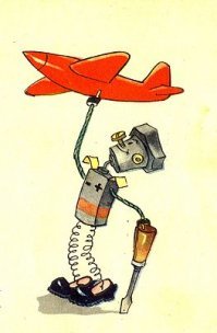 а чё,забавные самоделки.классно.напомнил мне одного персонажа из "клуба веселых человечков",которые присутствовали в журнале "веселые картинки",помните такой? Самоделкин у них был.