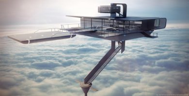 А я хочу дом в облаках вот такой: