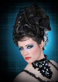 На вкус и цвет... Лично для меня, моя вторая половинка - самая красивая. Волосы чёрные, а кожа мраморно-белая.