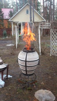 Тандыр - штука полезная.
Конечно, не как традиционный, но бараний задок заходит.))