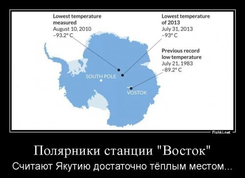 В Якутии температура опустилась до -65 °C, но местные не унывают