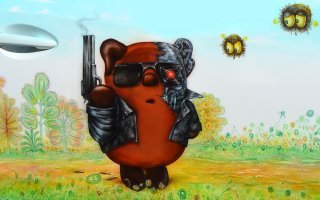 Ну-да...У русских пчел брюшко не черно-желтой ,а сине-белой раскраски...Как тельняшки ВДВ...