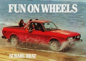 Subaru Brat   огонь тачка.  Полный привод, пикап, небольшой размер.  Эхх, что же сейчас таких не делают...