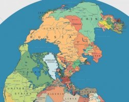 Что-то тут явно не то нарисовали...
Если в свое время было бы как на этом рисунке, то возникает слишком много вопросов.
Например, как Монголия обползла Китай слева наверх, а при этом Индия наоборот, справа налево? А Европа оторвалась снизу, протиснулась левее и снова притулилась к России? Ну и так далее...