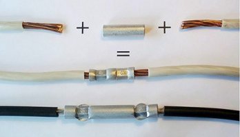 Добавлю до кучи на электро-тематику. Пресс-клещи, для соединения проводов при помощи гильз. Два провода "в стык" или несколько параллельно, вставляются в специальную гильзу, которая с огромным усилием сжимается соответствующим пазом клещей и намертво зажимает внутри себя провода, после чего конструкция изолируется термоусадкой или обычной изолентой. Соединение получается достаточно надежное и не требующее обслуживания, поэтому наряду с пайкой и сваркой разрешено для использования в недоступных местах (в отличие от WAGO и винтовых клемм, а тем более скрутки). Аналогично на провода крепятся всякие наконечники. Для больших сечений имеется гидравлический вариант пресс-клещей.