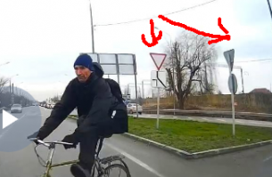 ищите, да обрящете - знатоки правил
у вела - "УСТУПИ"