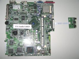 а ноут Fujitsu - Siemens amilo 2002 года.
живой еще- только петли экрана отломили )
в него полноразмерная оперативка от ПК ставилась )