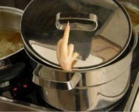 Холодец застыл