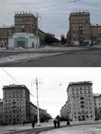 Это место прям Минск напомнило. Приятно, что ретростолб сохранился.