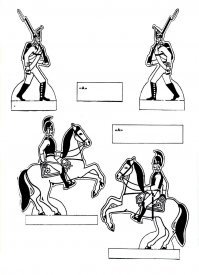 А я и сейчас их рисую и клею сыну.
А начинал с набора Древнерусская крепость потом был Штурм Зимнего потом Бородино ( раскраска и такая как у тебя)