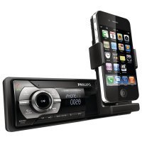 Магнитола с доком для телефона. 

Автомагнитола для iPhone Philips CMD310/05 Philips CarStudio