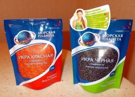 Вот произведенная икра, а та добытая.