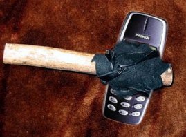 ну это наверное каменный век был, тогда таким орудовали