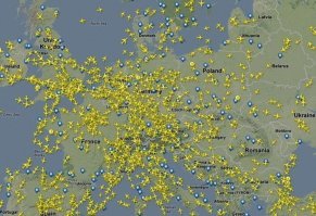 Скрин с этого сайта, кстати весьма интересный сайт.
Можно диапазон диспетчеров послушать, рейсы онлайн отследить.