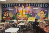 это в маке рядом с метро улица 1905 года был такой интерьер, живу рядом ,  помню