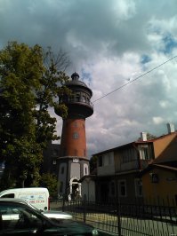 В дополнение к Калининградской области. Город Зеленоградск. Немецкая водонапорная башня после реконструкции. Сейчас там расположен музей кошек "Мурариум"
