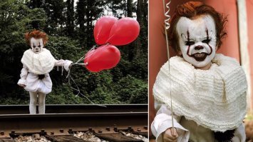 А вот ребёнок Пеннивайз, вроде лучше гораздо!