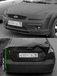 Владелец автомобиля затонировал задние фонари и дважды попал в ДТП за один день