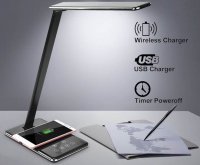 Такую лампу себе купила. Выглядит стильно. Единственное что заряжает мой телефон безпроводно. Но как всё китайское - шнур от питания плохого качества и нет нормального контакта. А поменять не получится потому что впаян в блок питания. Хотела купить вторую такую лампу, но продавец цука, повысил цену на 60%.