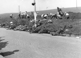 Насчёт судетских немцев: не всем  повезло  с изгнанием. В мае 45-го чехи действовали и так: