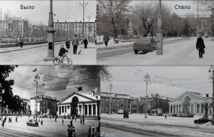 Та самая дверца на столбе.На нижней хозяин машину перепарковал и наверно модель обновил.