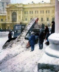 Уборка снега в Москве 70-х