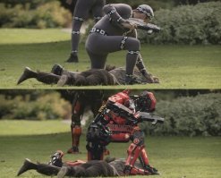 Тот самый случай, когда нарисовать в компьютере задний план и костюм дешевле и проще чем делать это макетами.
Уверен - скоро появятся библиотеки к программам в которых можно будет любому быстренько слепить полноформатный фильм и ютуб наполнится этими поделками.