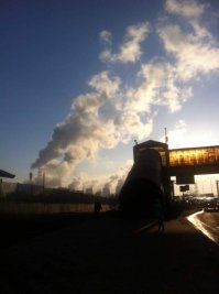 МКАД зимним утром. По дороге на работу...