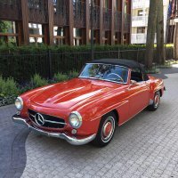 Реставрированный Mercedes Benz 190 SL W121, 1961 года. Латвия, Юрмала